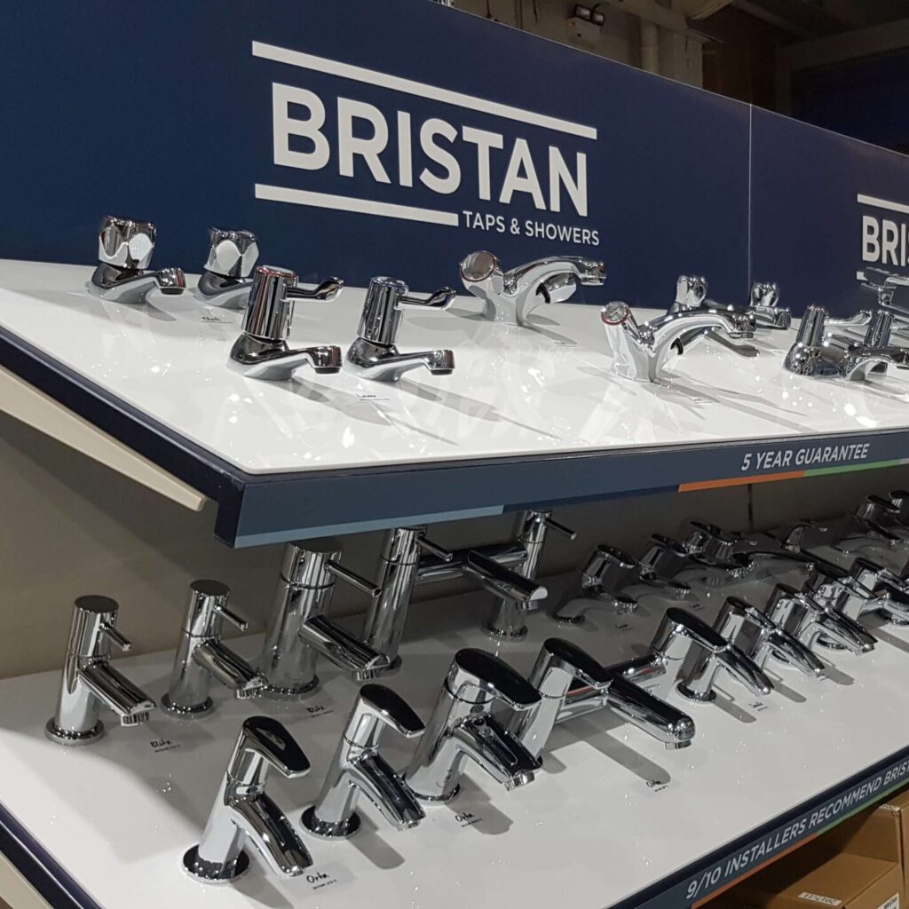 Bristan Shelf display